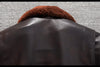 Men’sAviator Leather Flight Jacket with Fur Collar