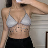Gold Chainmail Festival Bra & Skirt Set
