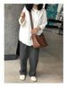 Women Leather Messenger Bag Office Crossbody Purse