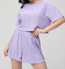 lounge wear sets women top and shorts