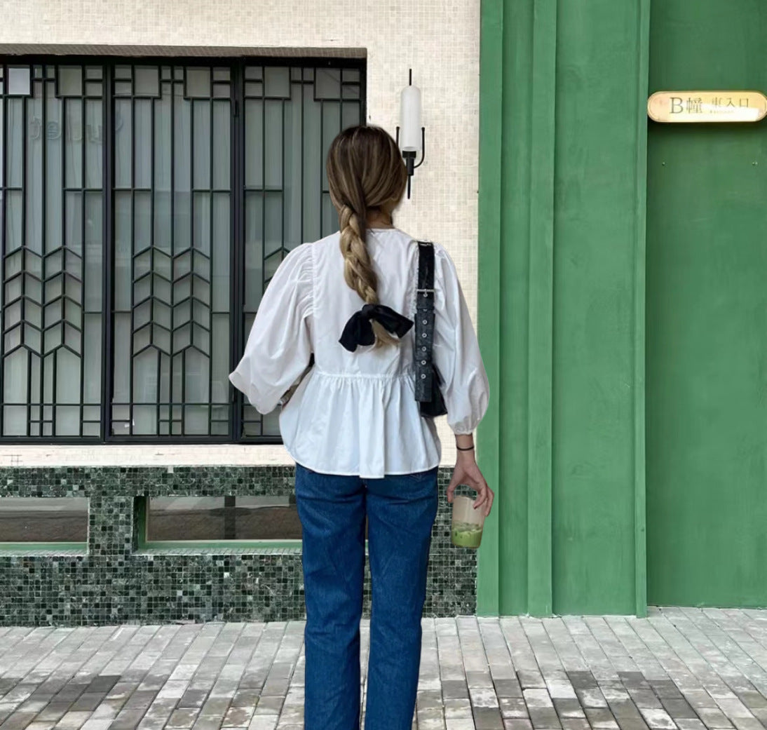 Women Puff Sleeve Shirt