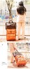 Leather Carry On Trolley Suitcase Cabin Bag with Wheels