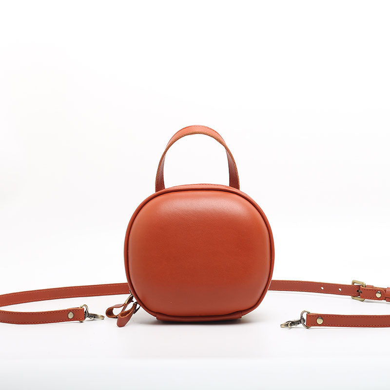 Genuine Leather Box Bag for Women Crossbody