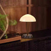 Danish Walnut Marble Glass Table Lamp Nordic Designer