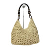 Woven straw tote bag for beach holidays