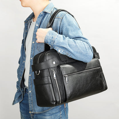Leather Duffle Bag Large Capacity Travel Weekender