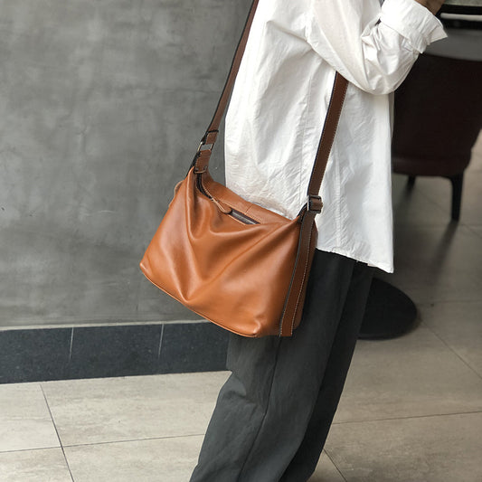 Women Leather Messenger Bag Office Crossbody Purse