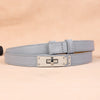 women leather belts with silver bucket