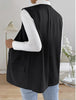 women's oversized v neck vest