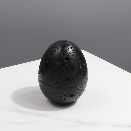 Natural Marble Incense Burner Egg Shape