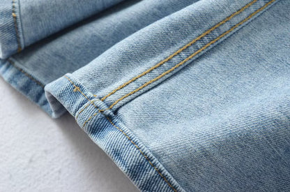 long denim skirt outfit