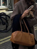 Leather French Tote Bag Underarm Shoulder Purse
