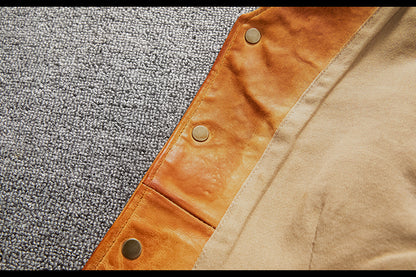 Men Vintage Brown Genuine Leather Vest