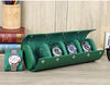 Leather Luxury Watch Box 4 Slot Men’s Watch Display Case