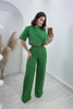 Women's Long Wide Leg Pants And Top