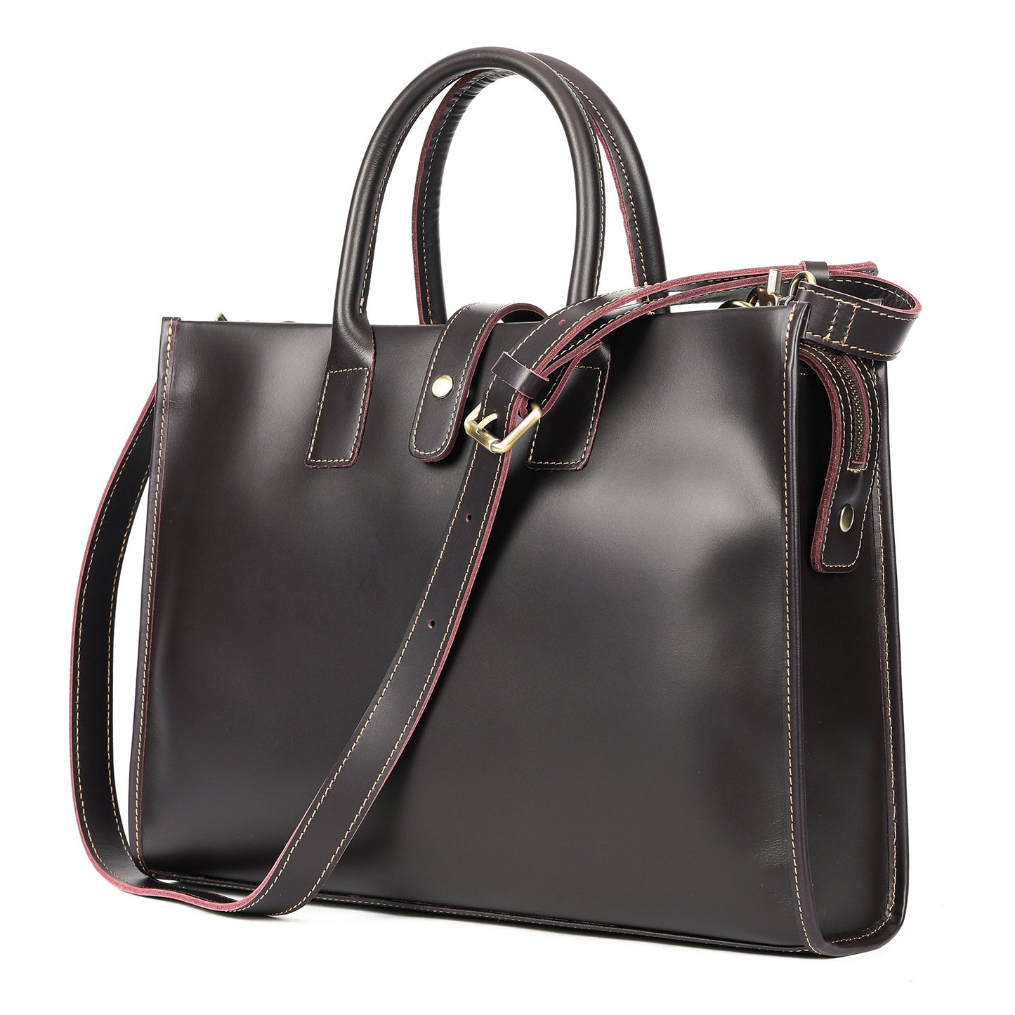 Men’s Genuine Leather Business Shoulder Handbag