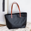 Women’s Genuine Leather Tote Bag With Contrast Handles
