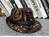 Leather jazz hat with hand-embossed design