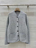 Women Genuine Cashmere Button Jacket Cardigan Coat
