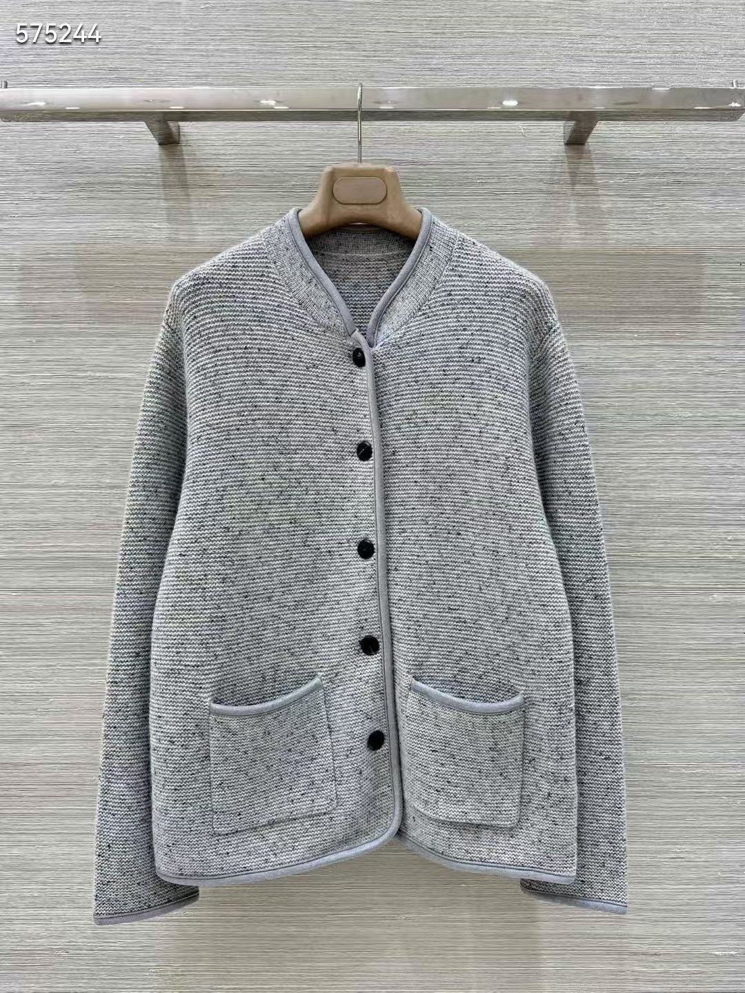 Women Genuine Cashmere Button Jacket Cardigan Coat