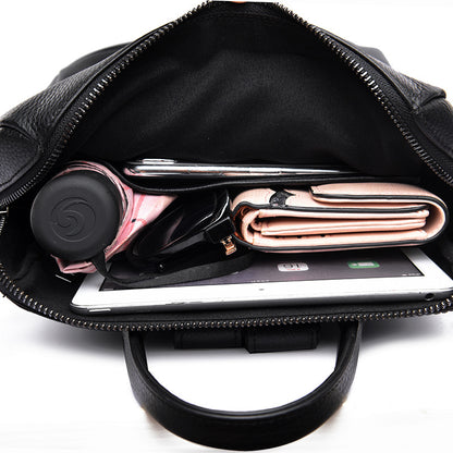 Women’s Black Leather Backpack Bag