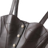 Brown Leather Slimming Vest For Women Slim Waist Suspender