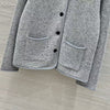 Women Genuine Cashmere Button Jacket Cardigan Coat