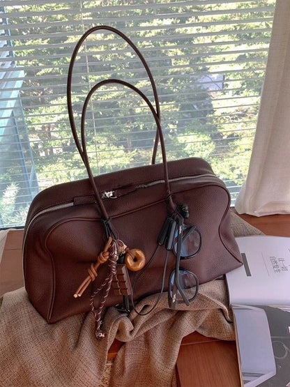 Brown Women’s Leather Shoulder Tote Bag