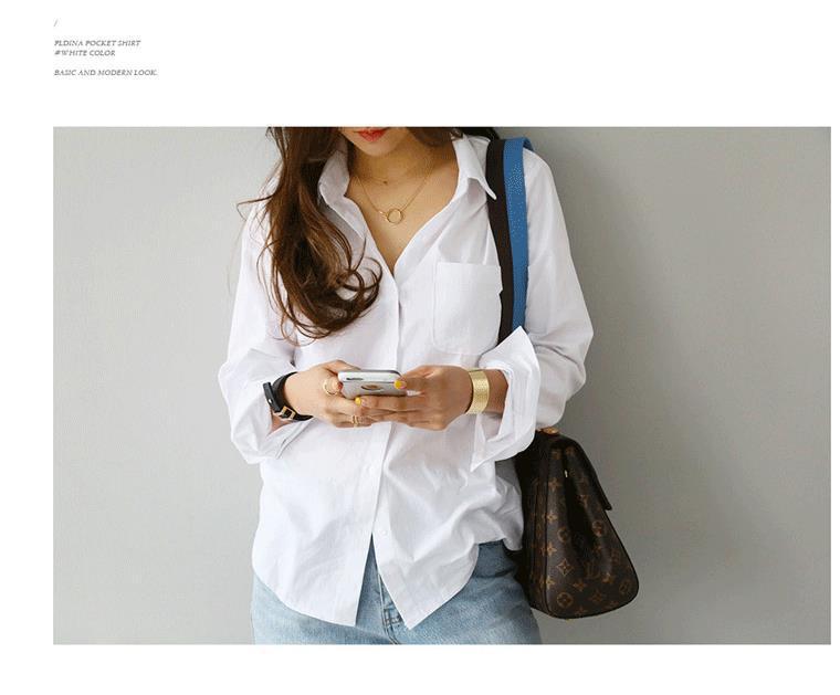 Women White Full Sleeve Shirts For Work