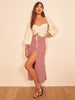 petite bohemian split leg skirt