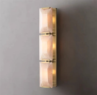 Modern Marble and Copper Wall Lamp Indoor Wall Sconce