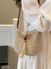 Straw bags for summer bucket bag