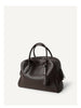 Leather Shoulder Bag Boston Briefcase Style Purse