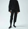 Genuine Suede Pants for Women High Waist Nine-Point Trousers