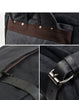 Vintage Canvas Rucksack with Olive Roll Top and Buckle Strap