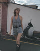 women sleeveless denim cropped vest casual