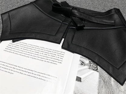 Leather Waist Belt for Women Slimming Wide Corset Style
