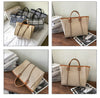 Boho Canvas Bucket Bag for Women
