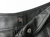 Women’s Leather High Waist Shorts Wide Leg