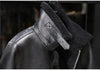 Men Real Sheepskin Shearling Fur Flight Bomber Jacket