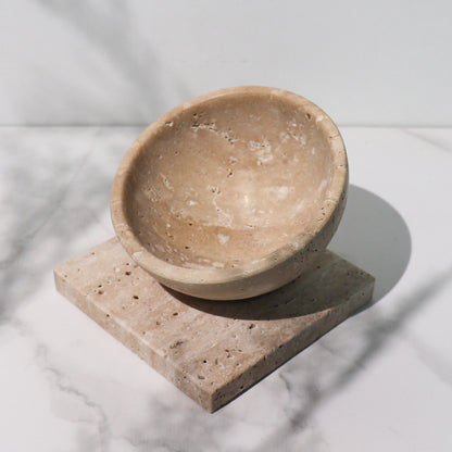 European Natural Marble Flower Pot Succulent Planter Indoor Stone Bowl