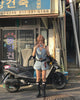 women sleeveless denim cropped vest casual