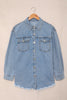 Oversized Washed Denim Jacket Women Streetwear