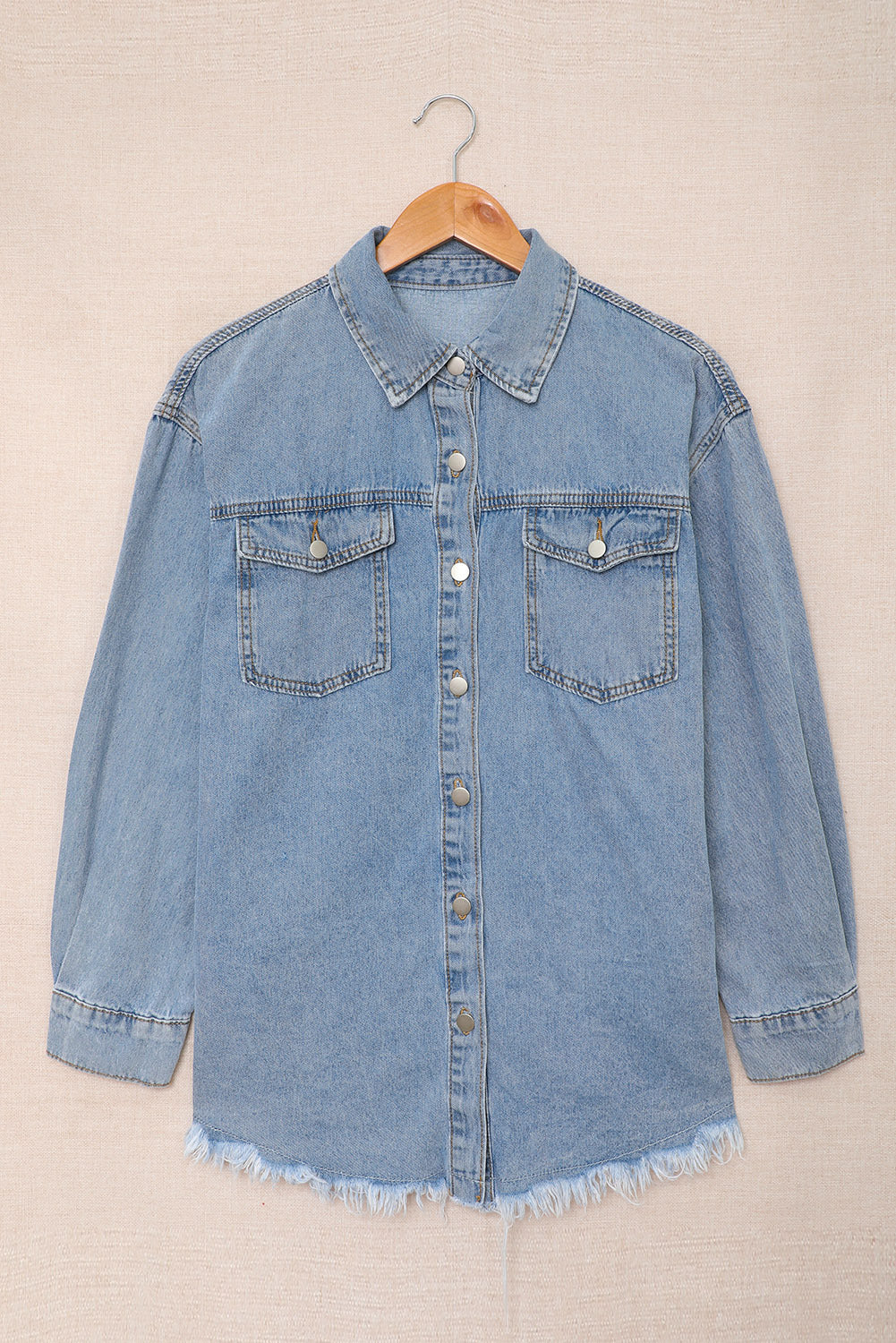 Oversized Washed Denim Jacket Women Streetwear