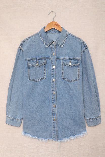 Oversized Washed Denim Jacket Women Streetwear