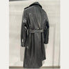 Women’s Genuine Leather Long Trench Jacket