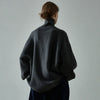 Low classic oversized high neck wool sweater