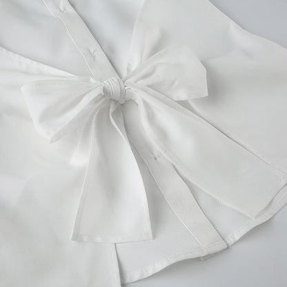 Backless sleeveless shirt blouse