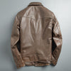Men’s Oil-Waxed Leather Slim Fit Jacket
