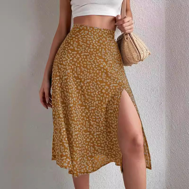 Split Thigh Skirt Vacation Beach Outfits